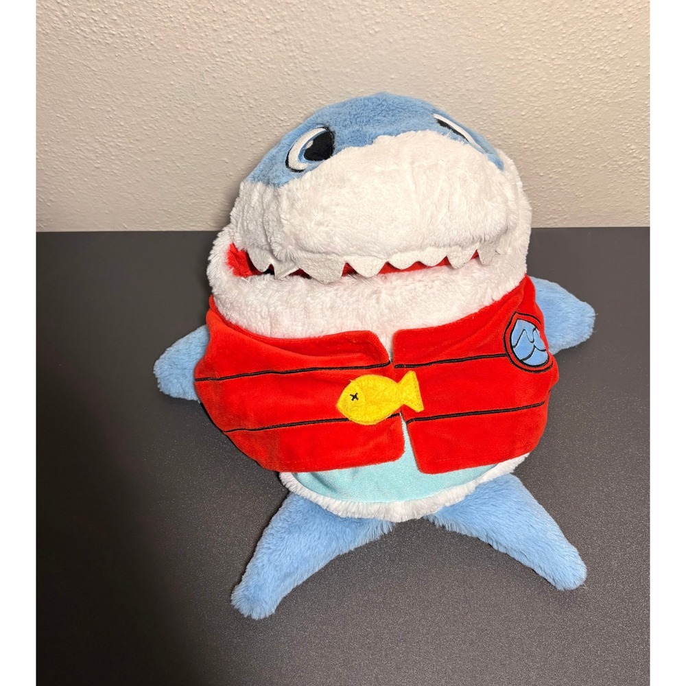 Jay at Play Tummy Stuffers Shark Kids Large Blue Excellent Plush Storage Toy